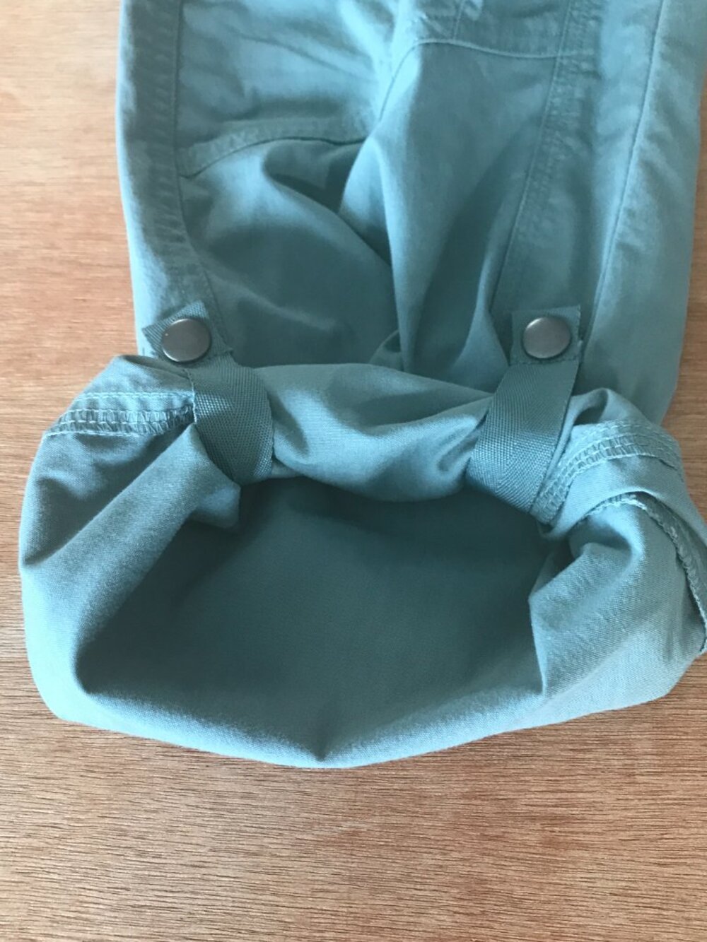 Kuhl Vintage Patina Dye Utility Cargo Pants Women 12 Blue Mid Rise Snap Cuff - Picture 8 of 15